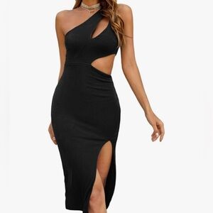 🆕 One Shoulder, Cut-Out Dress